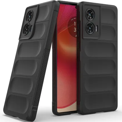 Image de Etui pour Motorola Edge 50 Fusion Etui de protection antichoc en silicone TPU souple Noir