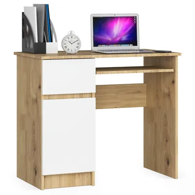 Zdjęcie produktu dla AKORD Furniture Factory IP0PBIUABIPIKSLEW, Prosty, Kształt prostokątny, Matowy, Biały, Kolor dębu, 1 szuf., 500 mm