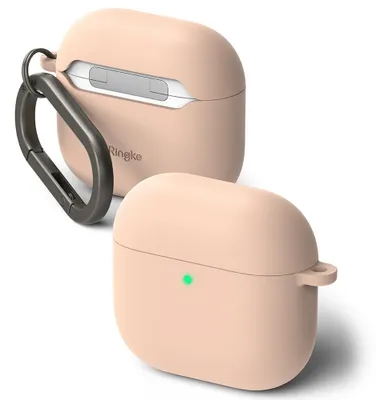 Produktbild von Ringke Silikon Apple Airpods 4 Rosa Sand
