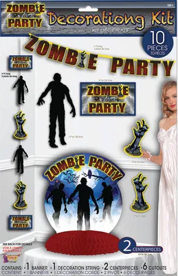 Produktbild von Rubies Deko-Set für Halloween-Partys mit Zombie-Thema, 10-teilig