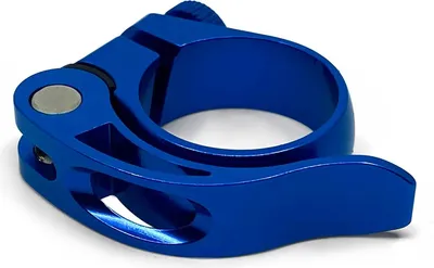 Produktbild von Sattelklemmschelle Ø 31,8 MM Blau Anodisiert Sattelklemme mit Schnellspannhebel