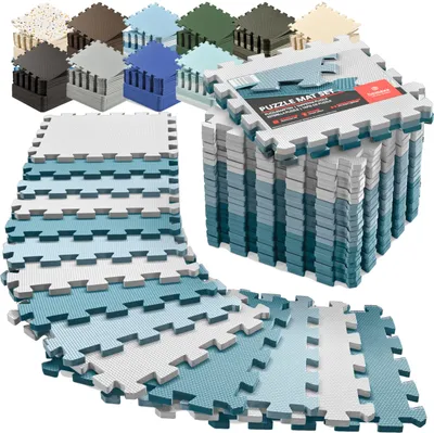 Image de Omgoods - Tapis de protection pour sols - Lot de 18 dalles en mousse