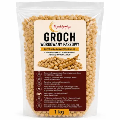 Zdjęcie produktu dla Groch paszowy 1–20 kg Pasza białkowa dla drobiu, świń i zwierząt hodowlanych Pasza dla zwierząt