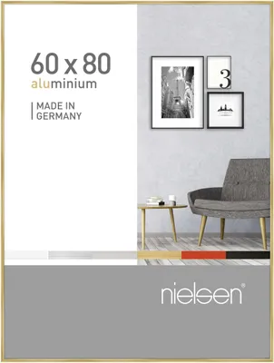 Produktbild von nielsen Aluminium Bilderrahmen Pixel, 60x80 cm, Gold