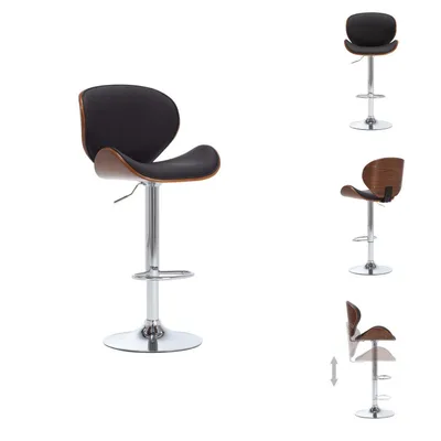 Image de vidaXL Tabouret de bar noir similicuir - Tabouret de bar