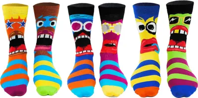 Produktbild von United Oddsocks Herren Socken, 6 Socken Pack - Strumpf, Mottomotive Funk You! 39-46