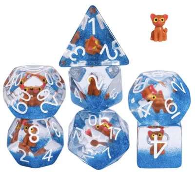 Productafbeelding van Foam Brain Games: Hondekat RPG-dobbelsteen set