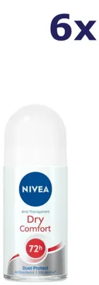 Produktbild von 6x Nivea Deo Roll-on - Dry Comfort 50 ml