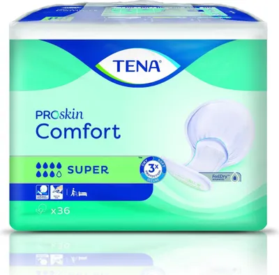 Produktbild von Tena Comfort super Vorlagen Maße: Länge 64 cm