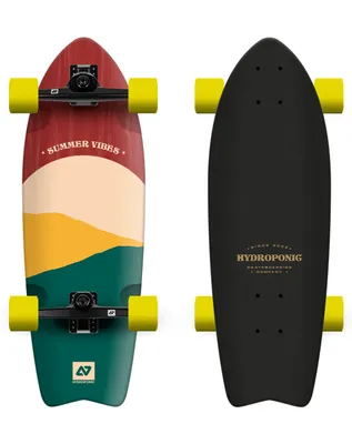 Produktbild von Hydroponic Complete Surfskate Komplettboard Sun Red Longboard Skateboard