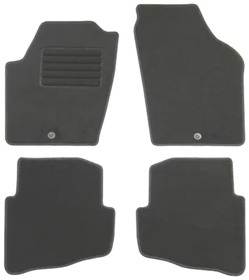 Fußmatten-Set für VW Fox 5Z, 05/2005-11/2011, 4-teilig, Schwarz
