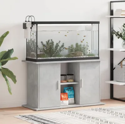 Produktbild von Stojan na akvárium betonový šedý 101x41x58 cm Materiál dřevo
