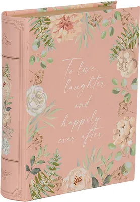 Produktbild von Clayre & Eef Aufbewahrungsbox Bücher 17x14x5 cm Rosa Karton