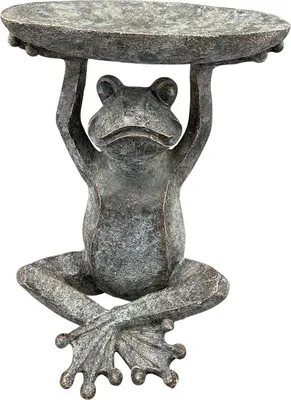Image de EXNER GmbH | Abreuvoir pour oiseaux - 17 x 23 x 29 cm - Abreuvoir de jardin - Figure de grenouille