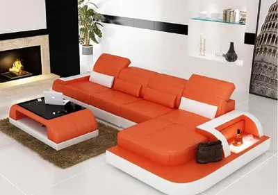 Produktbild von Wohnlandschaft Ecksofa Couch Led Polster