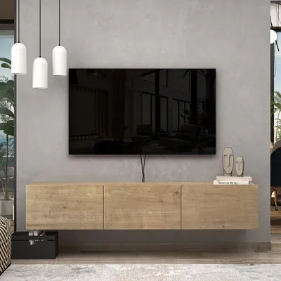Produktbild von Brandloop Taş TV-Lowboard hängend 160 cm, 3 Klappen, Eichefarben