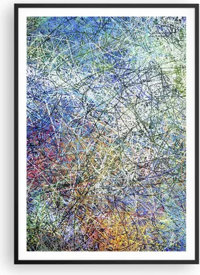 Produktbild von Gerahmtes Poster - Schwarzer Rahmen - Abstraktion modern - 70x100 cm - Wand Bild - Wanddeko - Wandbilder - Kunstposter - Wandposter - Bilderrahmen - Bilder - Kunstdruck - Wandbild - P2BPA70x100-3668