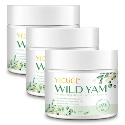 Produktbild von Wild Yam Creme Yamswurzel Salbe Progesteron Wechseljahre Menopause Hormonpflege 3x 90g