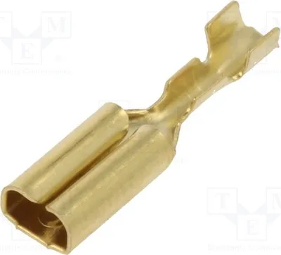 Zdjęcie produktu dla 10 sztuk złączek kablowych: płaskie, 0,8 mm, żeńskie, 0,14÷0,3 mm², 2,8 mm, proste, 3762A.60, nieizolowane
