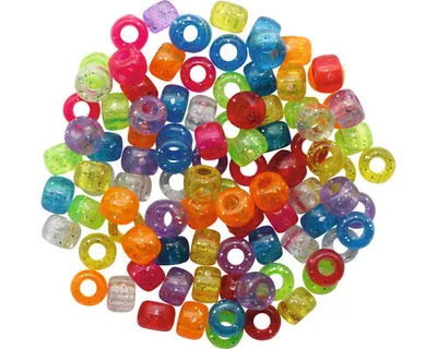 Produktbild von Glorex Schmuck-Perlen Glitter 6 x 9 cm, 25 g