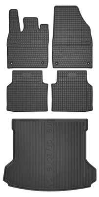 Obrázok produktu pre Gumové autokoberce SolidPRO + vaňa kufra DryZone pre: Volkswagen ID.4 2020- SUV 5 ks