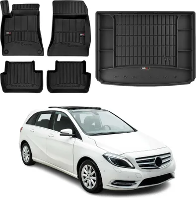 Immagine prodotto di Kit tappetini e baule per Mercedes Classe B W246 2011-2018 TPE Nero