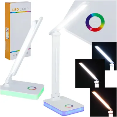 Obrázek produktu pro LED stolní lampa, napájení z USB, dotykové ovládání, RGB patice