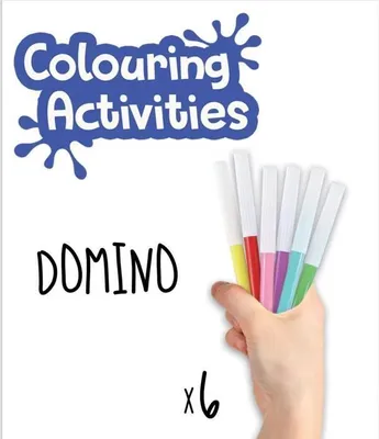Zdjęcie produktu dla EDUCA domino Zwierzta do pokolorowania kredkami