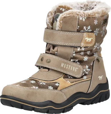 A single winter boot for girls, shown from a slightly angled front view against a white background.