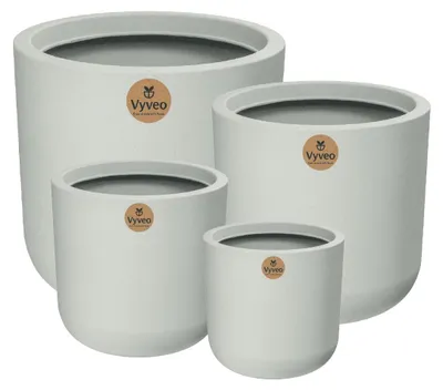 Produktbild von Vyveo - Blumentopf Orena - Weiß - Set van 4