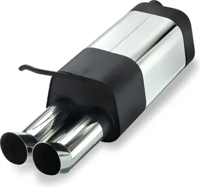 Produktbild von JOM Auspuff Endschalldämpfer Audi A3 8L VW Golf 4 Beetle Seat Leon 1M 2x76 rund