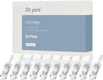 Productafbeelding van Dr.Pen 12 pin microneedling cartridges voor A10 - Set van 10 - 10 Stks/Pack