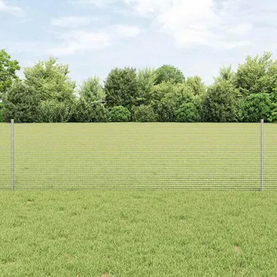 Immagine prodotto di Maison Exclusive - Recinzione con Posto Argento 0,6 x 10 m Acciaio