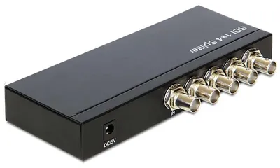 Produktbild von DeLOCK 93250, SDI, 4x SDI, BNC, Schwarz, Metall, 1080i, 1080p, 480i, 720p