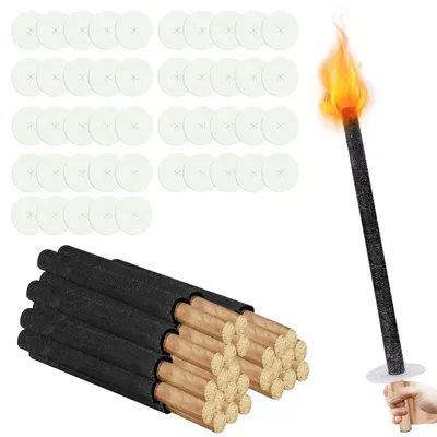 Imagen del producto de Set de 25 antorchas exteriores naturales con una duración de 100 minutos