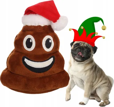 Obrázek produktu pro Vánoční pískací hračka POOP pro psy na svátky