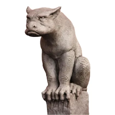 Productafbeelding van Mooie gargoyle Ernie, gemaakt van steen. Nieuw. Vorstvrij en weerbestendig. PGS-007