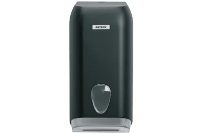 Produktbild von KATRIN Toilettenpapierspender für Einzelblatt 92605 schwarz Kunststoff