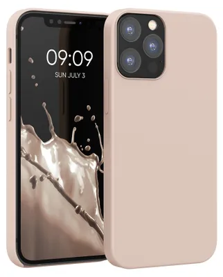 Produktbild von kwmobile Handyhülle für iPhone 12 Hülle / iPhone 12 Pro Hülle - Silikon Handy Case - weiche Oberfläche - kabelloses Laden - Altrosa