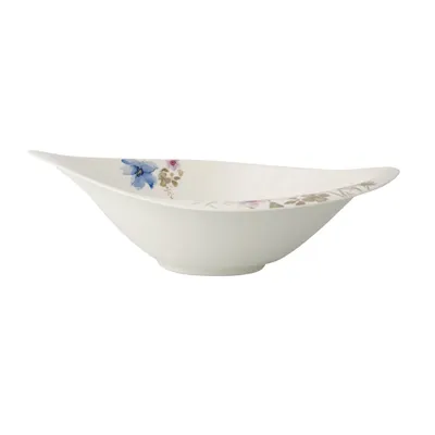 Produktbild von Villeroy & Boch Mariefleur Gris Serve & Salad, Salatschüssel, Porzellan, Mehrfarbig, 1,15 l, 1 Person(en), 360 mm