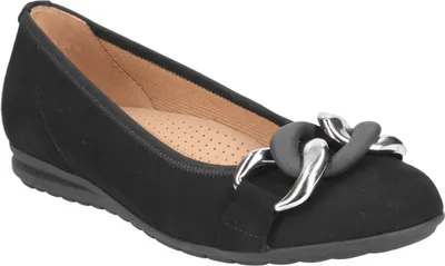 Produktbild von Gabor Ballerina 2.625.47, Rauleder, Schwarz, Damen