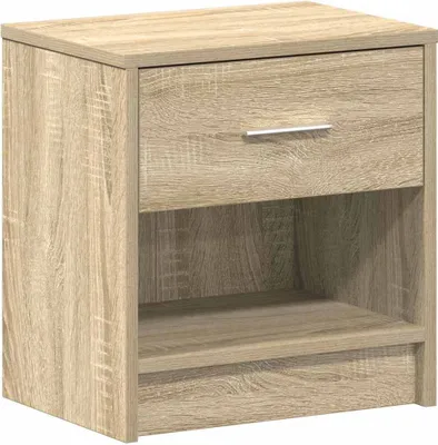 Produktbild von Nachttisch mit Schublade Sonoma-Eiche 39x28x41 cm
