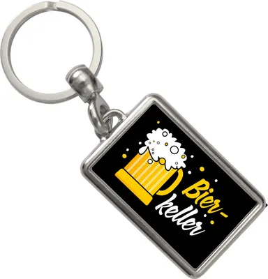 Produktbild von Bierkeller Bierkrug Schlüsselanhänger in schwarz für Männer