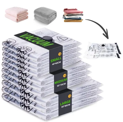 Produktbild von Vakuumbeutel für Kleidung - Platzsparende Aufbewahrungstaschen - 10er Set