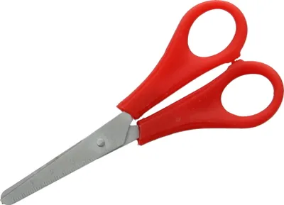 Produktbild von Alco Bastel-Schere Edelstahl Kunststoff rund 135mm rot