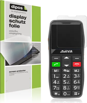 Produktbild von 4x Schutzfolie für Tokvia Seniorenhandy matt Displayschutzfolie Folie Display Schutz dipos