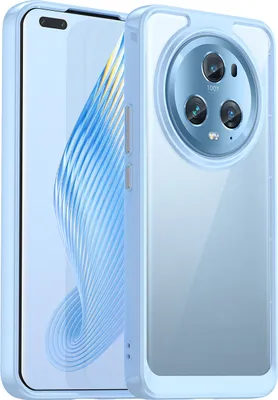 Obrázek produktu pro Pouzdro pro Honor Magic5 Pro průhledné, nárazuvzdorné TPU silikonové ochranné pouzdro modré