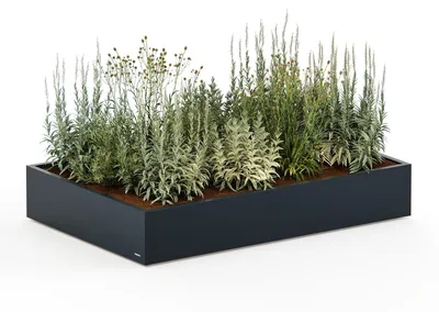 Obrázok produktu pre Herstera Garden Cube Low M Plus – nízky vonkajší kvetináč, 150x100x25 cm