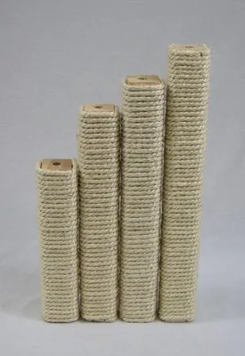 Produktbild von Sisal Ersatzholm Vollholz Ersatzstamm für Kratzbäume und Katzenbäume Ersatzteil Kratzstamm Säule (7x7cm/Länge 30cm)