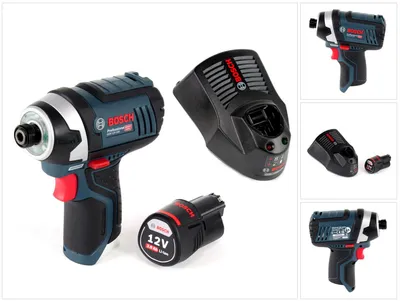 Obrázek produktu pro Akumulátorový rázový utahovák Bosch GDR 12V-105 12V 105Nm 1/4" + 1x akumulátor 3,0 Ah + nabíječka